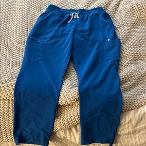 Figs Royal Blue Drawstring Scrub Pants